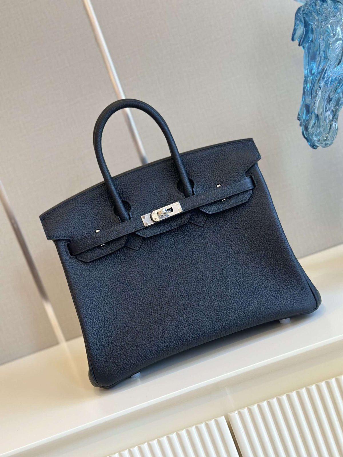 HN 30 Dakr Blue Togo Leather Palladium Hardware