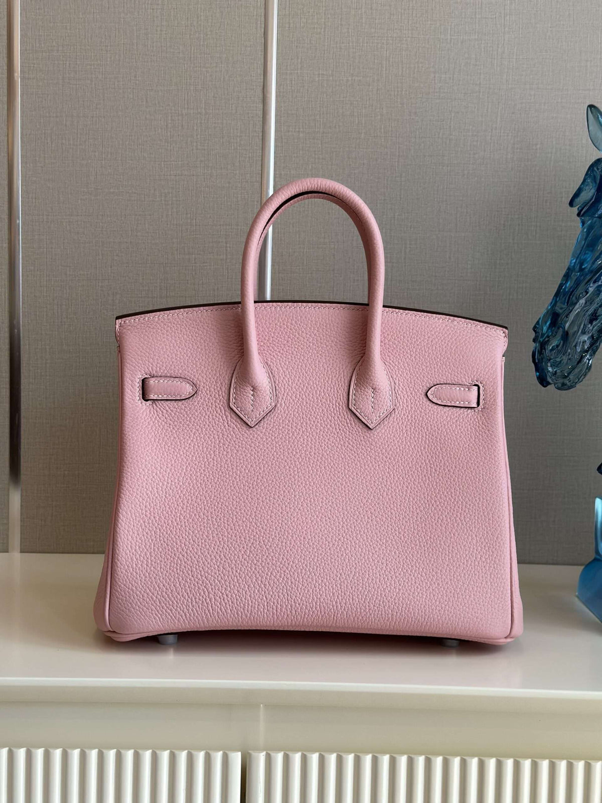 HN 25 Rose Pink Togo Leather Palladium Hardware