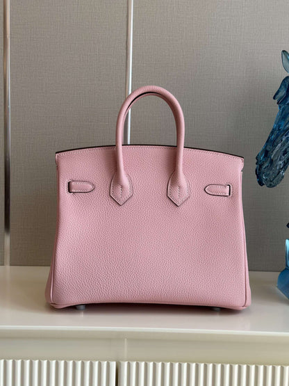 HN 25 Rose Pink Togo Leather Palladium Hardware