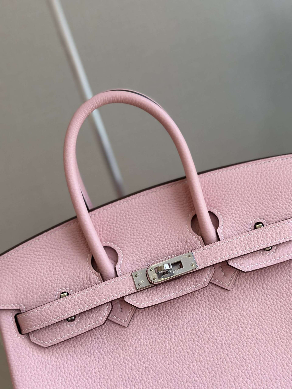 HN 25 Rose Pink Togo Leather Palladium Hardware
