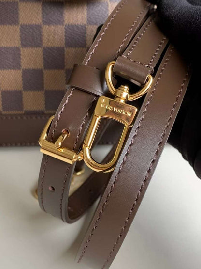 Louis Vuitton Damier Ebene Alma PM Caro Pattern Handbags 32mm