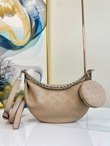 Louis Vuitton LV Baia Mahina Mono Pattern Like Auth Handbags 26x17x7.5cm