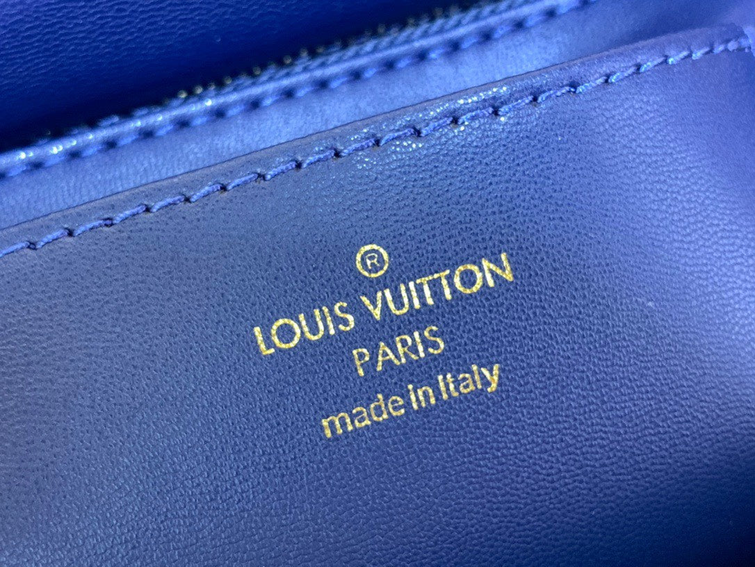 Louis Vuitton LV Go-14 Handbags Dark Blue 23cm
