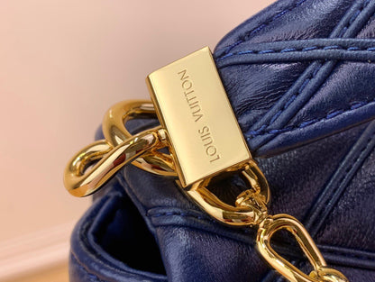 Louis Vuitton LV Go-14 Handbags Dark Blue 23cm