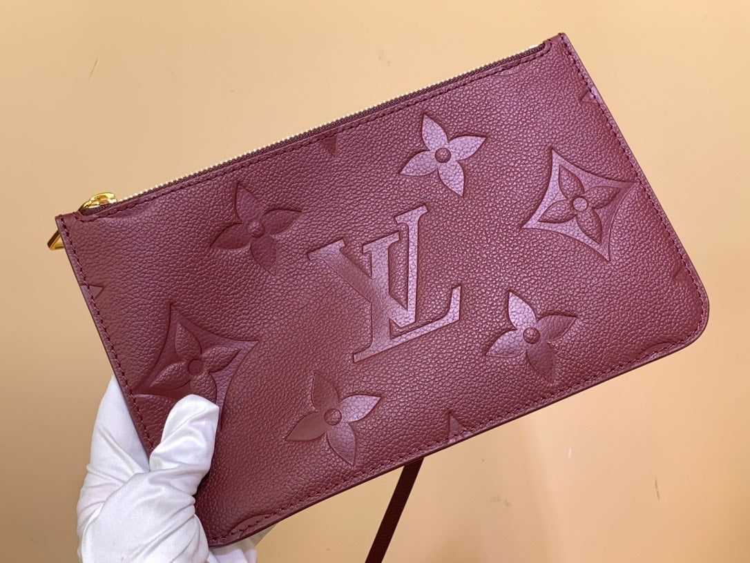 Louis Vuitton LV Never Full Plum Red Handbags 32x29x17cm