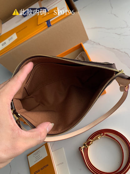 Louis Vuitton LV Pochette Monogram Woman’s Handbags 23.5×13.5cm