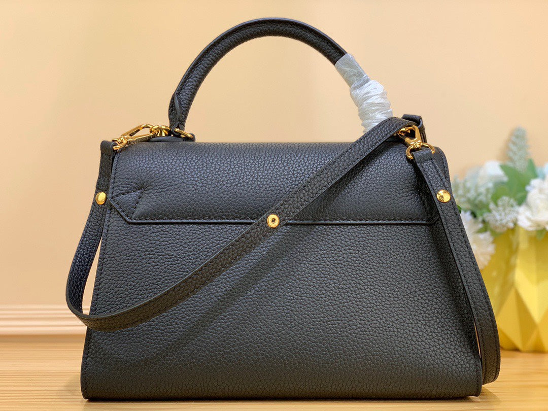 Louis Vuitton LV Twist Handle Replica Woman’s Black Handbags 17x25x11cm