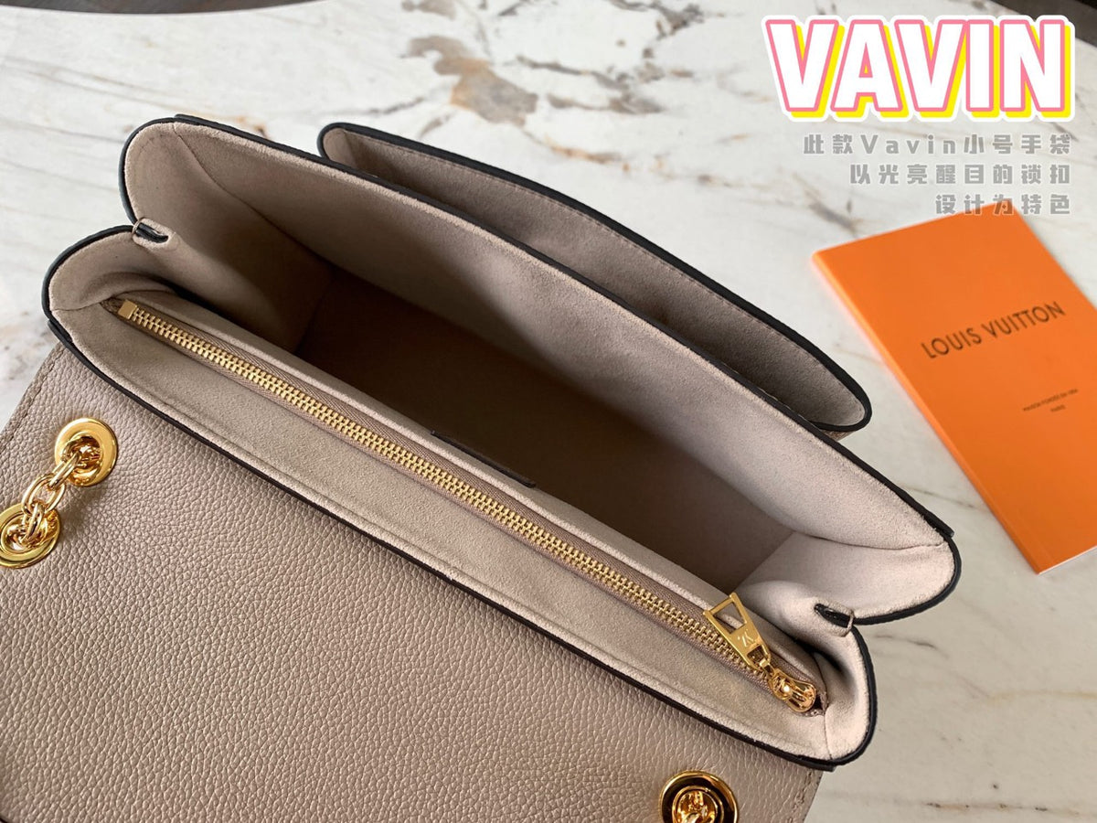 Louis Vuitton LV Vavin Super High Quality Brown Women’s Handbag with Sunken Monogram Pattern 25x18x10cm
