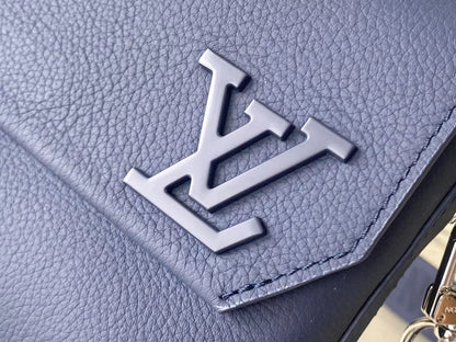 Louis Vuitton LV Fastline Men Handbags Blue 23.5x18x7cm