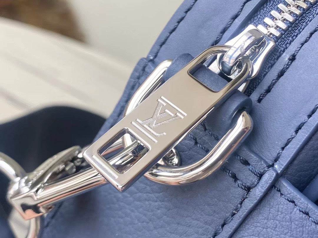 Louis Vuitton LV Fastline Men Handbags Blue 23.5x18x7cm