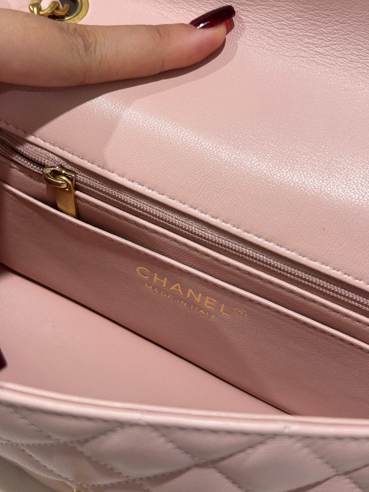 Chanel Classic Flap Mini Light Pink Gold Hardware 20cm