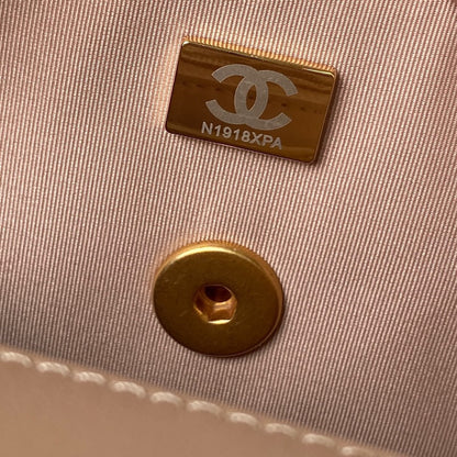 Chanel Woc Brown Handbags Pearl Handle Plated 11.5×14.5x5cm