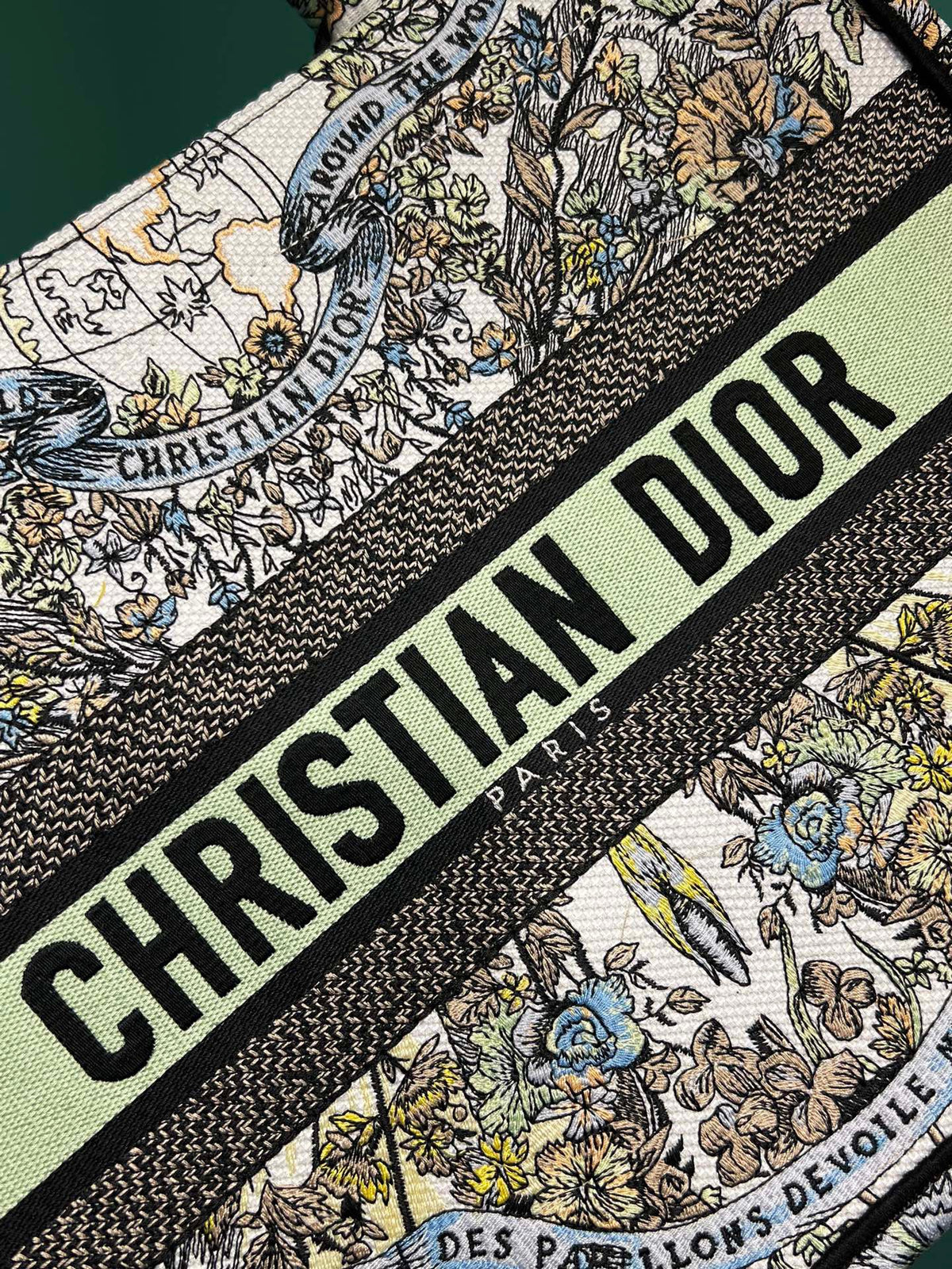 Dior Book Tote Super Quality Women’s Handbag Embroidered Fabric Size 36cm