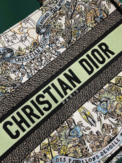 Dior Book Tote Super Quality Women’s Handbag Embroidered Fabric Size 36cm