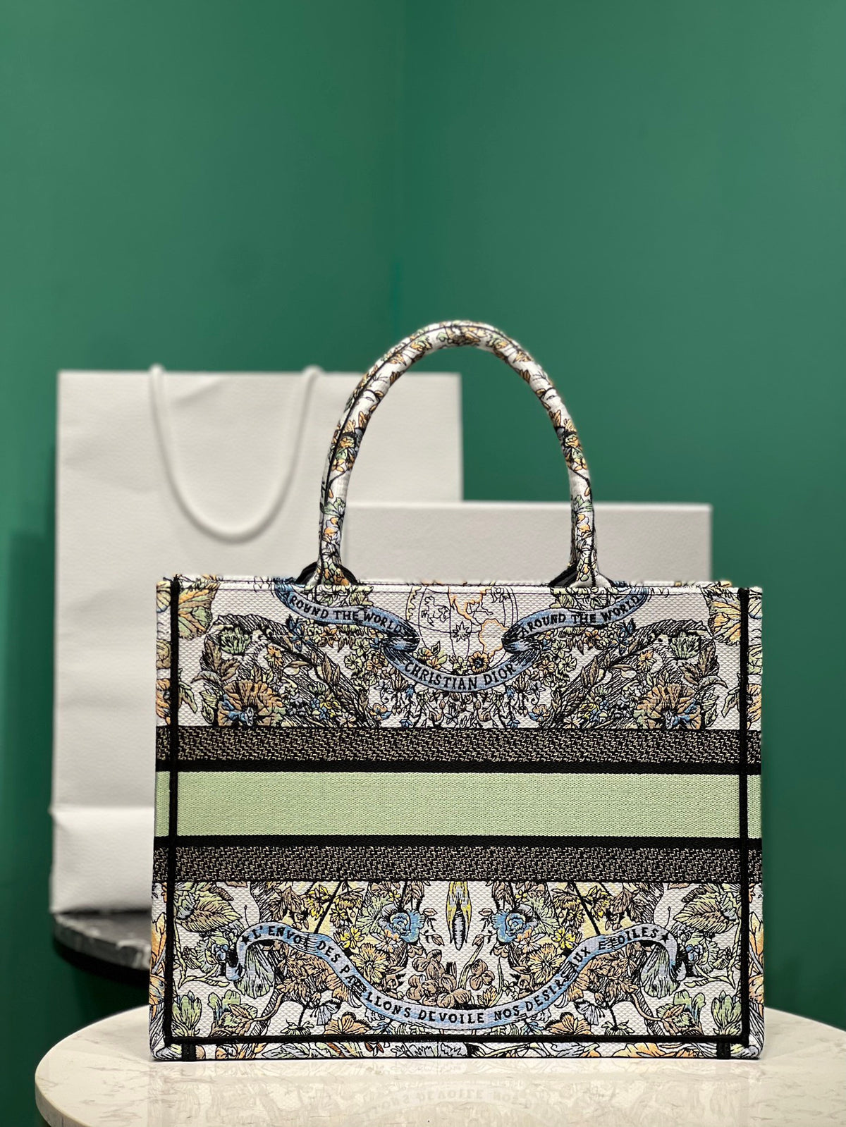 Dior Book Tote Super Quality Women’s Handbag Embroidered Fabric Size 36cm