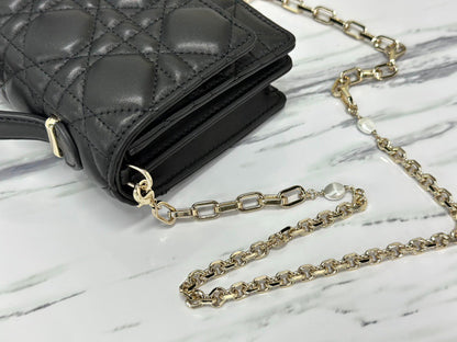 Dior Women’s Super Handbag Black Crossbody Bag 21×11.5cm