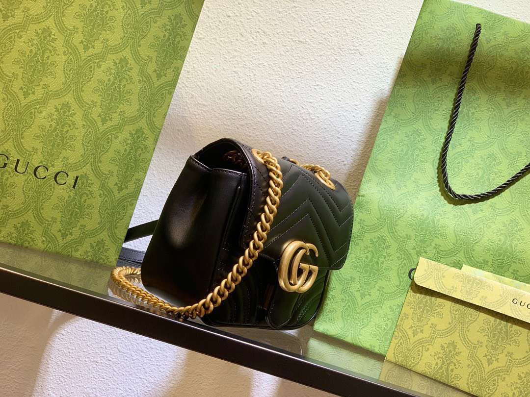 Gucci Marmont Rep 11 Women’s Handbag High Quality Black 20cm