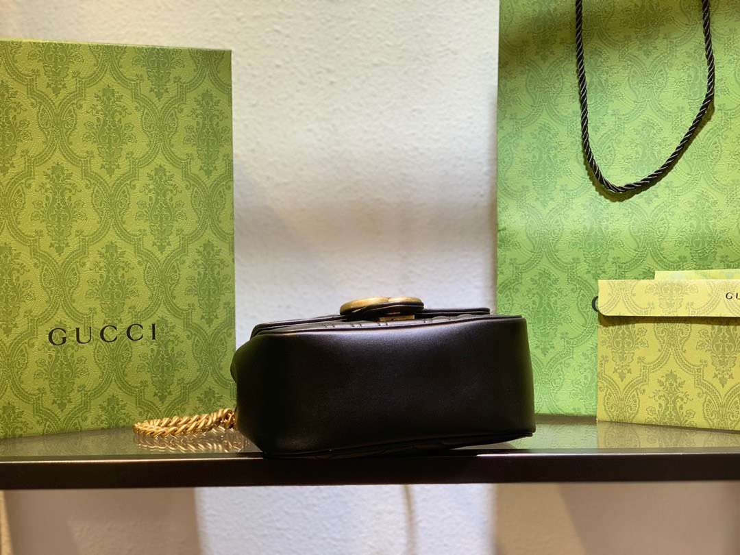 Gucci Marmont Rep 11 Women’s Handbag High Quality Black 20cm