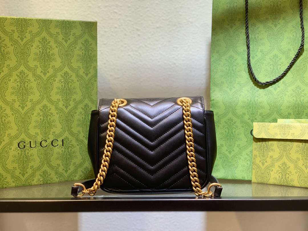 Gucci Marmont Rep 11 Women’s Handbag High Quality Black 20cm