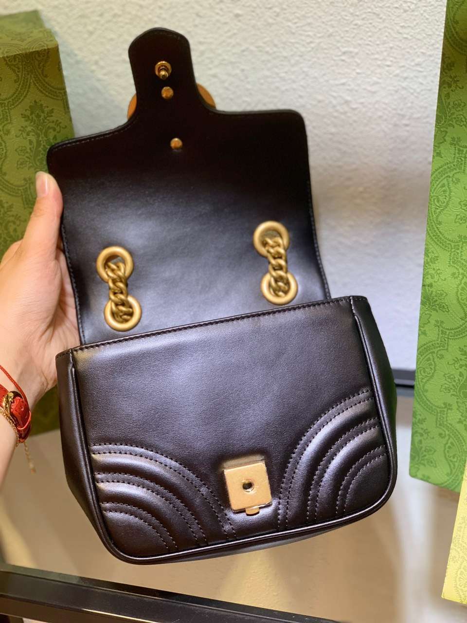 Gucci Marmont Rep 11 Women’s Handbag High Quality Black 20cm