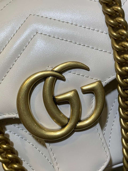 Gucci Marmont Replica 1:1 Women’s Handbag High Quality White 20cm