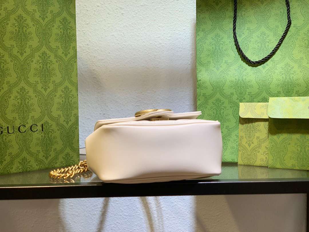 Gucci Marmont Replica 1:1 Women’s Handbag High Quality White 20cm