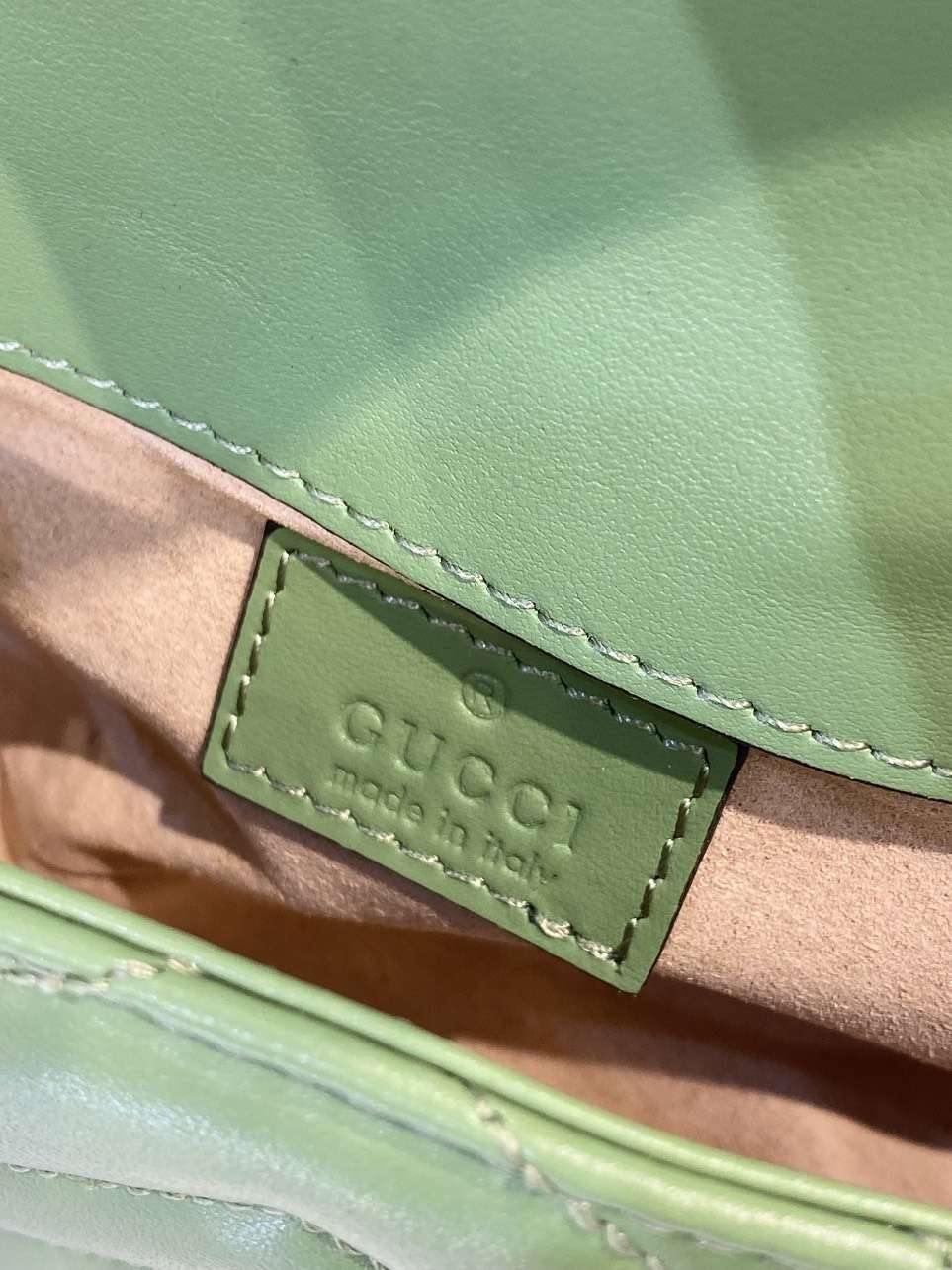 Gucci Marmont Women’s Super Handbag Avocado Color 22cm