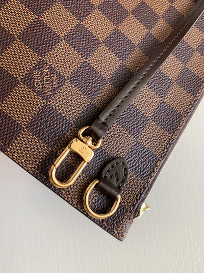 Louis Vuitton LV Neverfull Like Auth Handbags Brown Pattern 32x29x17cm