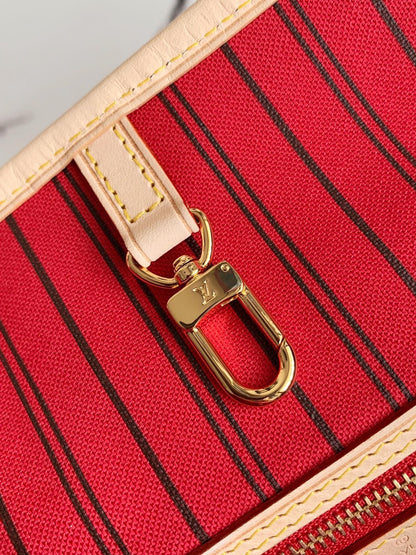 Louis Vuitton LV Neverfull Like Auth Handbags Brown Pattern 32x29x17cm