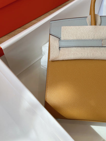 HN 25 Gray/Brown Epsom leather Palladium Hardware