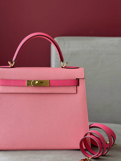 HN 28 Rose Pink/ Pink Gold Hardware