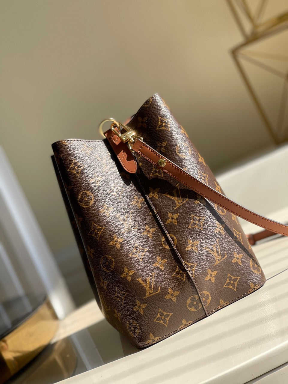 Louis Vuitton LV NeoNoe Like Auth Monogram Pattern Handbags 26x22x27cm