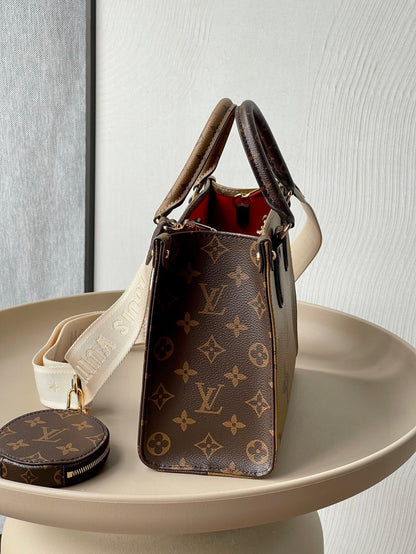 Louis Vuitton LV On The Go Like Auth Handbags LV Pattern 25x19x11.5cm