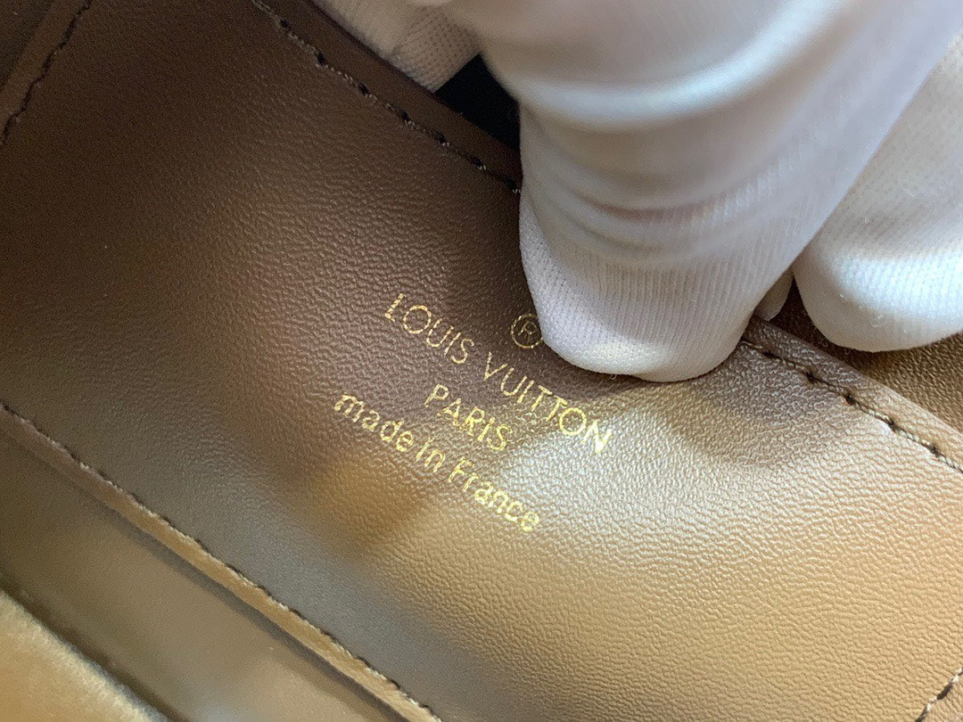 Louis Vuitton LV Twist Handle Like Auth Lock Gold Handbags 17x25x11cm
