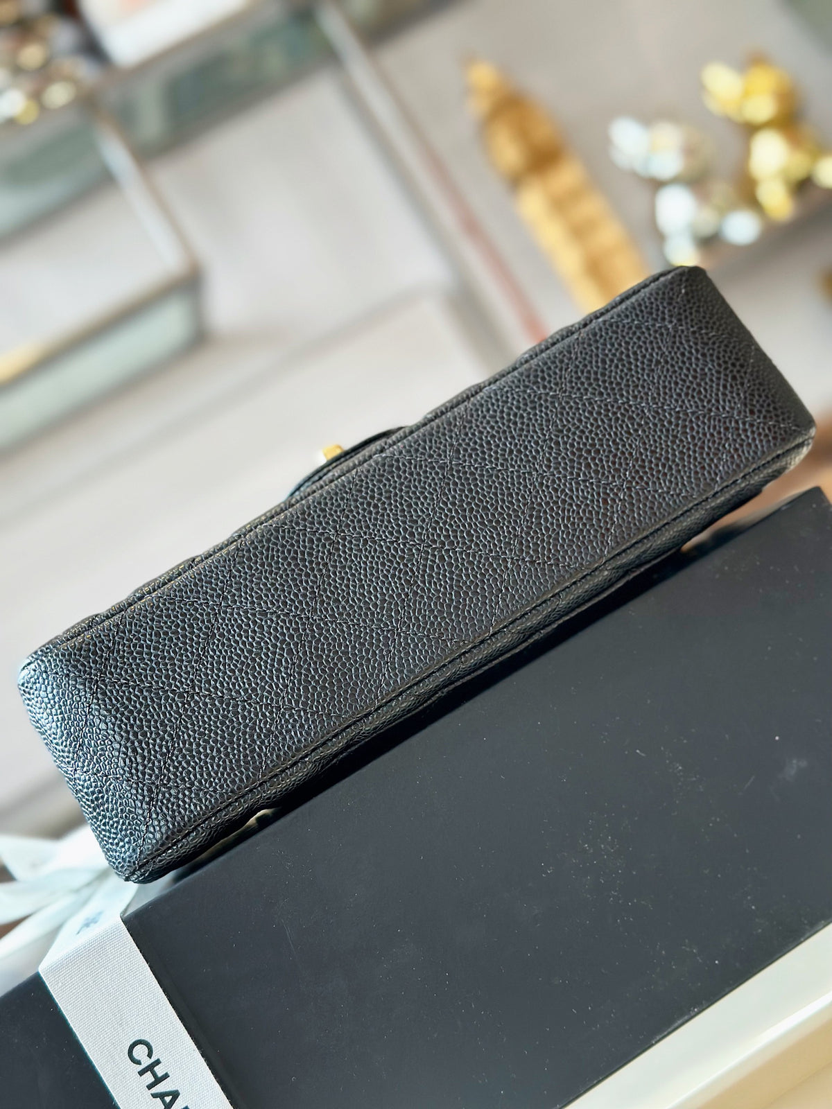 Chanel Classic Flap Small Black Gold Hardware 23cm