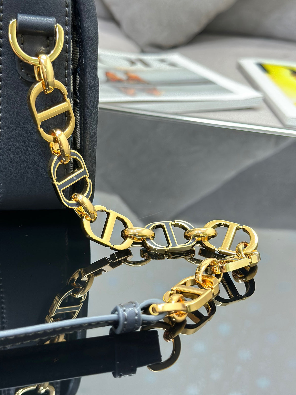 Dior 30 Montaigne Avenue Monogram Super Bag 22.5x12cm