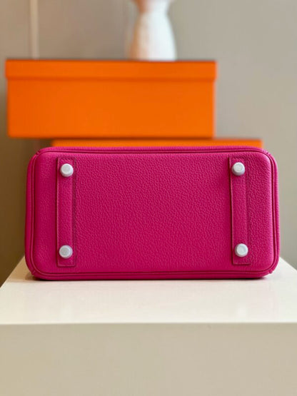HN 25 Pink Togo leather Palladium Hardware