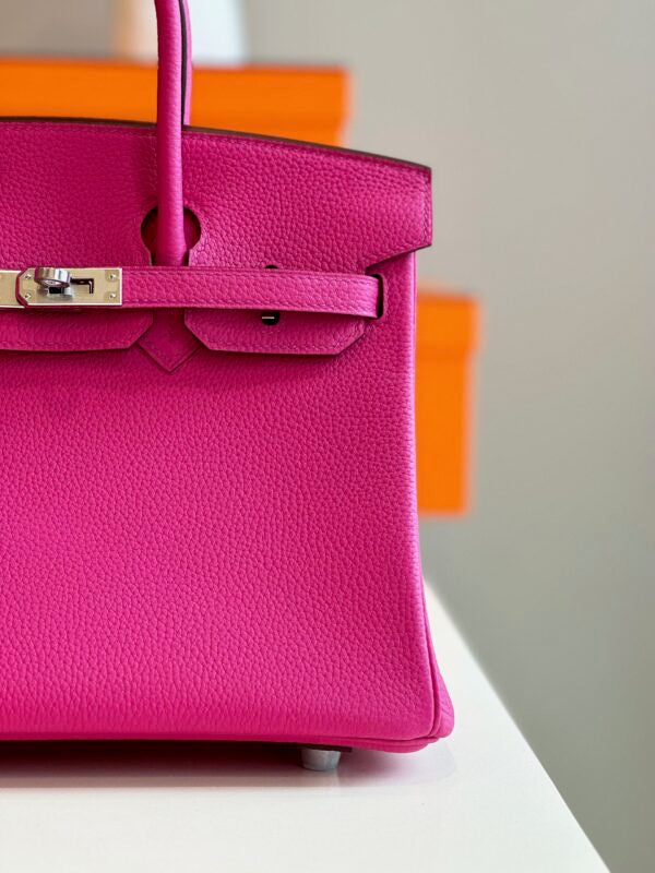 HN 25 Pink Togo leather Palladium Hardware
