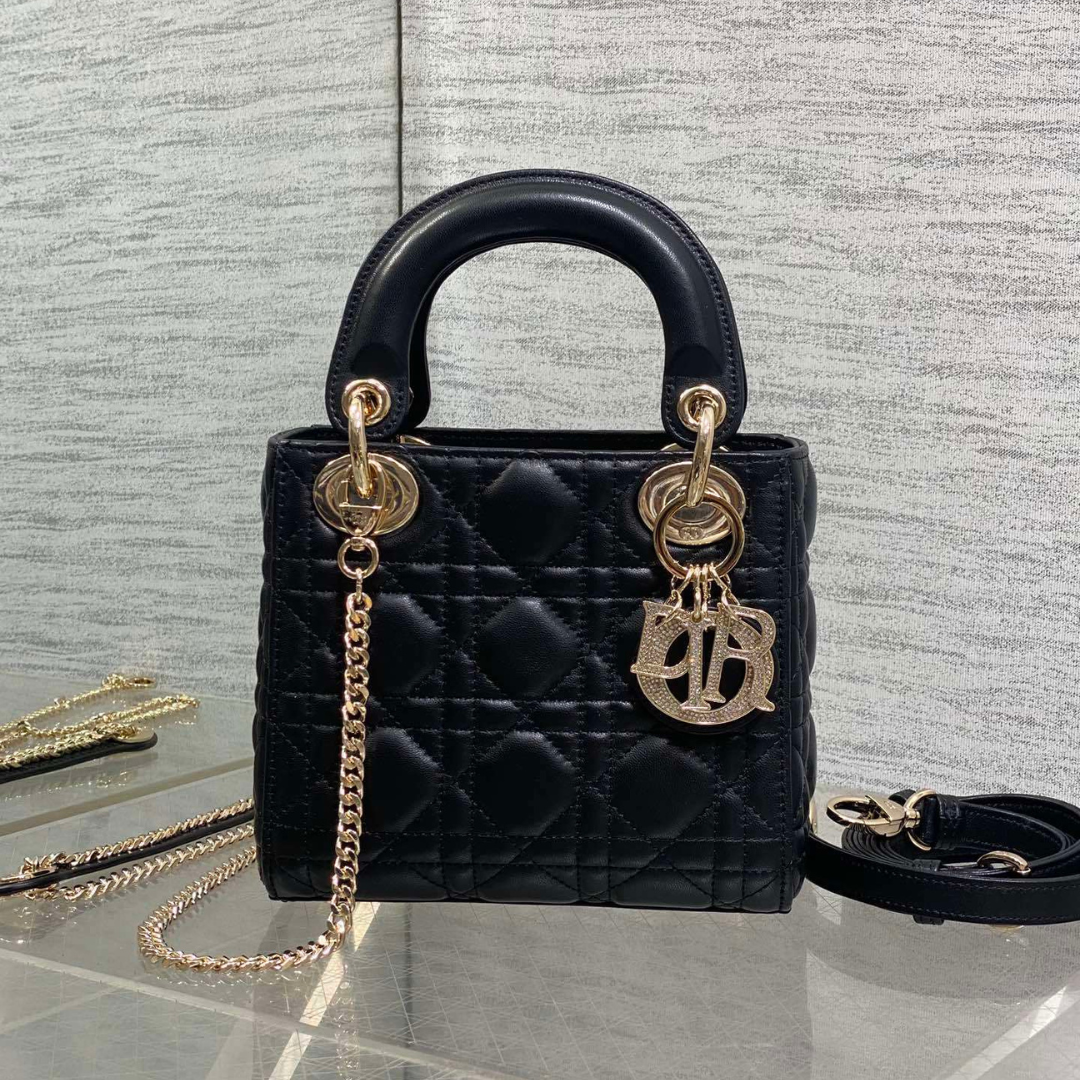Christian Dior Mini Lady Dior bag in Black
