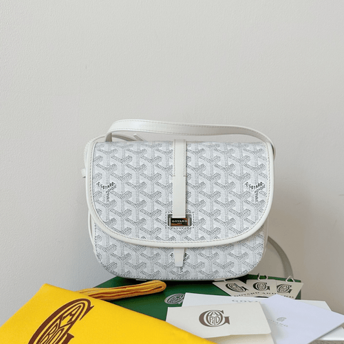 Goyard White Handbag Crossbody Women’s 22x16x7cm