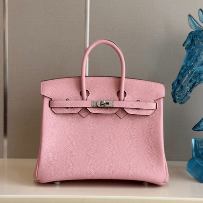 HN 25 Rose Pink Togo Leather Palladium Hardware