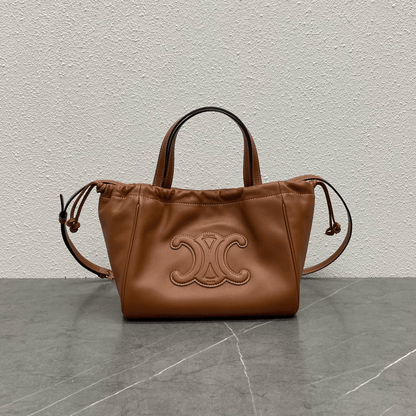 Celine Cabas Brown Soft Leather 22x17x15cm