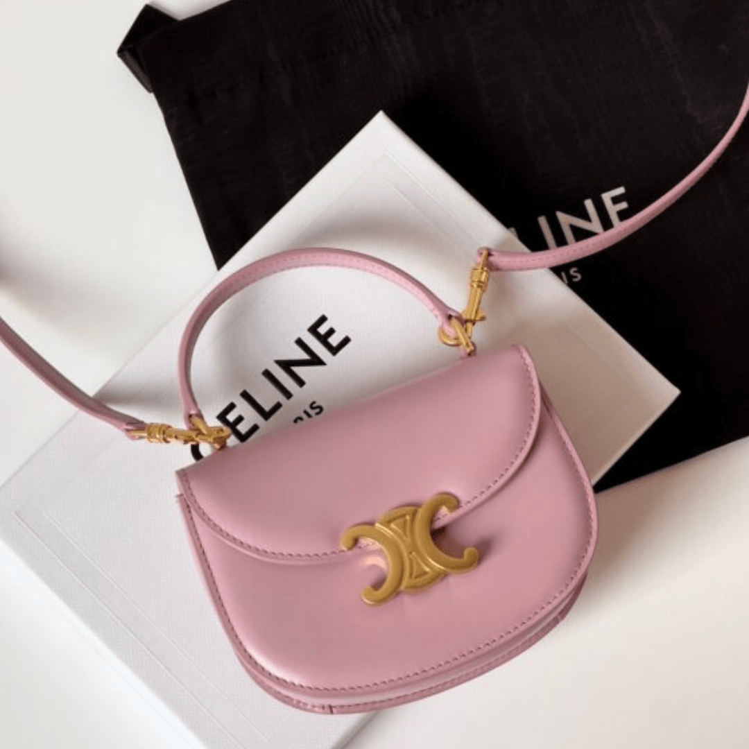 Celine Mini Handle Crossbody Pink 15.5x11cm