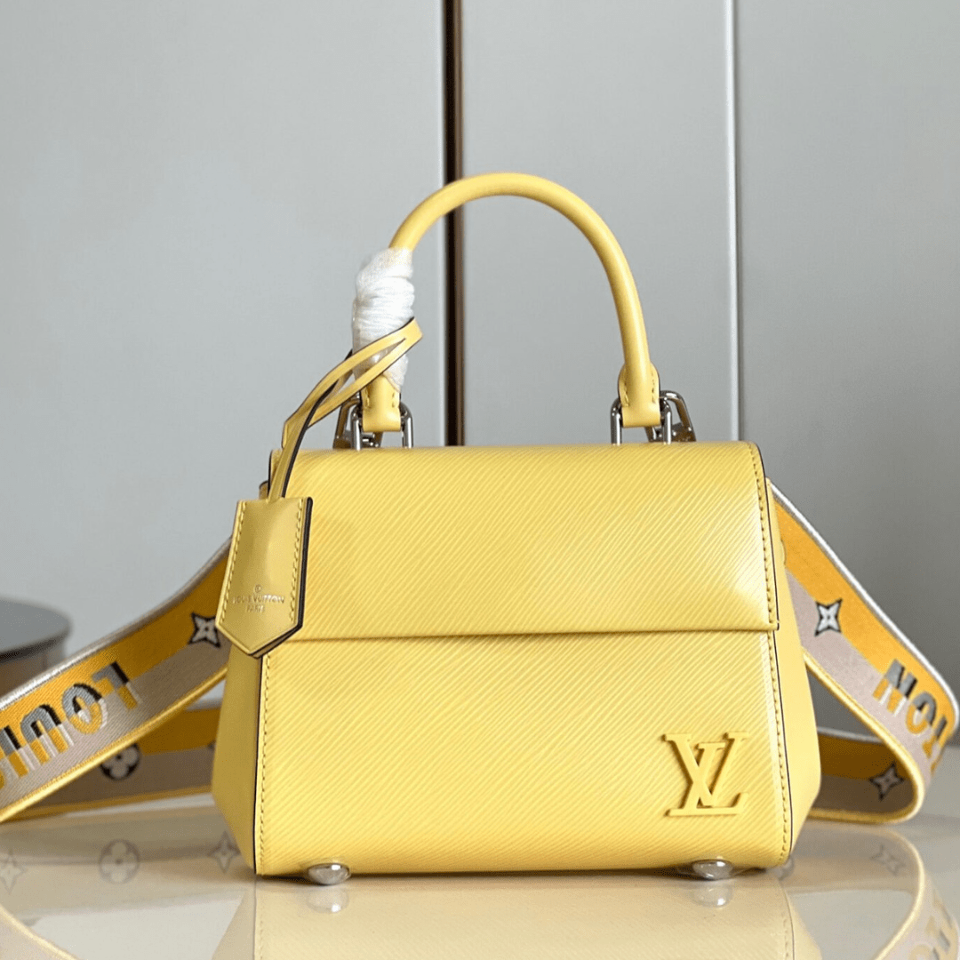 Louis Vuitton Clunny Yellow Raised Pattern 20x16cm