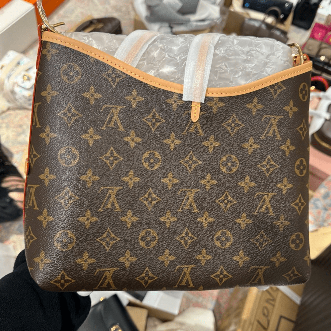 Louis Vuitton Handbags LV Carry All MM Monogram Brown Color 39x30x15cm