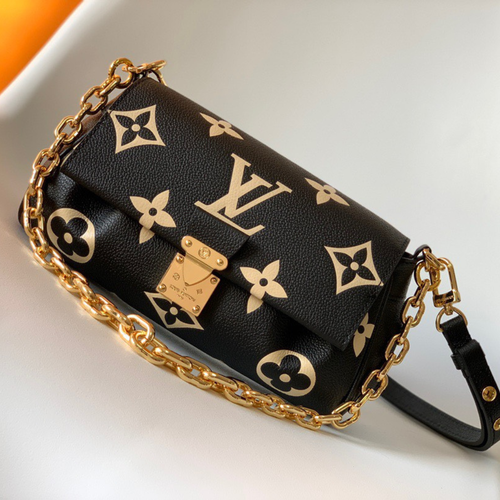 Louis Vuitton LV Favorite Black Handbags 24x14cm