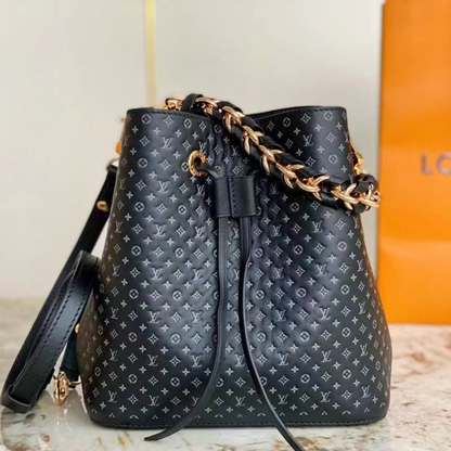 Louis Vuitton LV Neonoe BB Like Auth Black Woman’s Handbags 26cm
