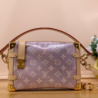 Louis Vuitton LV Side Trunk Like Auth Monogram Pattern Handbags 21x14x6cm