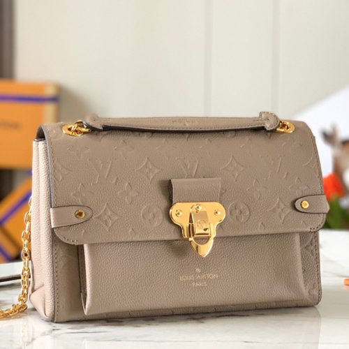 Louis Vuitton LV Vavin Super High Quality Brown Women’s Handbag with Sunken Monogram Pattern 25x18x10cm