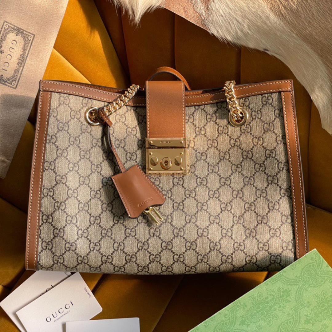 Gucci Padlock Bag with Logo Pattern Gucci Replica 11 High Quality 35x23x14cm